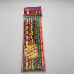 Vintage Lisa Frank Halloween Scary Pencils Pack of 8 New Sealed NOS Party Favor